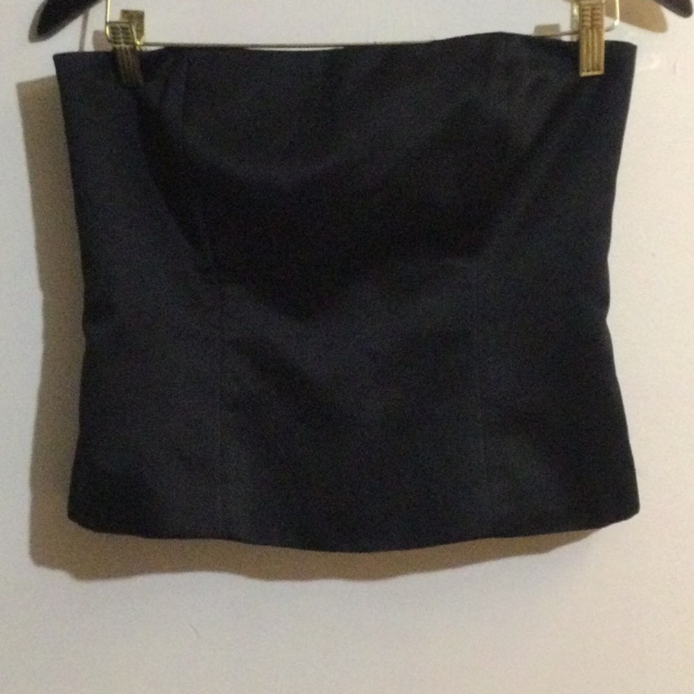 Nicole Miller silk tube top.